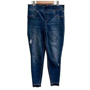 Spanx Distressed Skinny Denim Jeans Size M